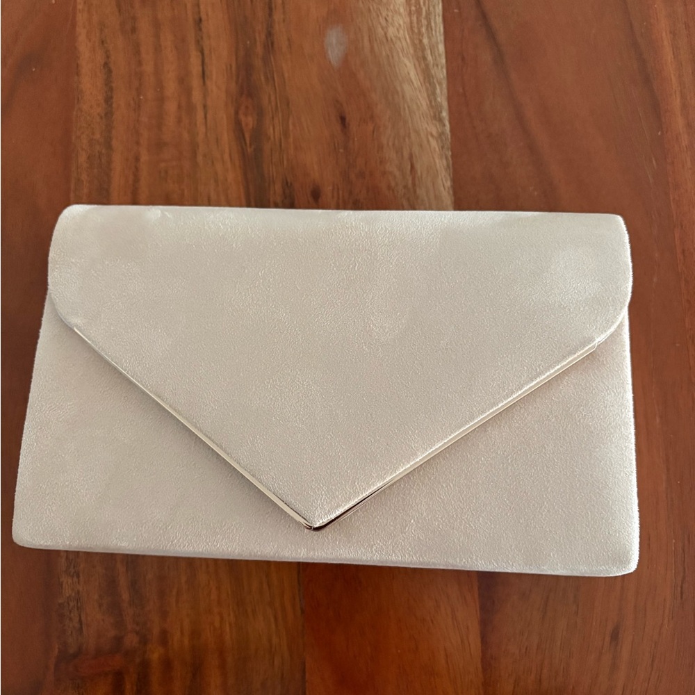 Chic Cream Envelope Clutch